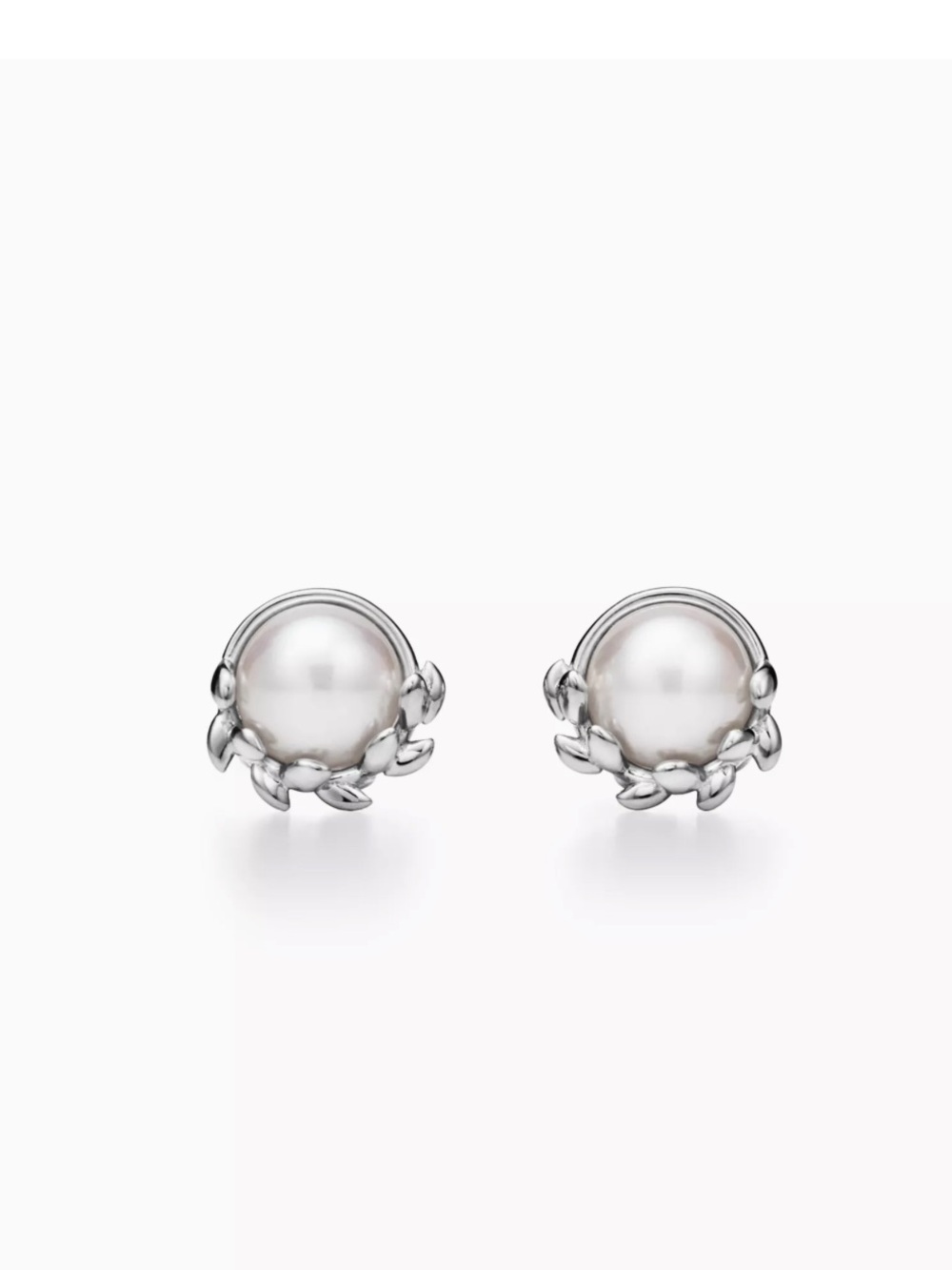 Authentic Tiffany Paloma Picasso Olive Leaf Stud Earrings